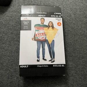 Way To Celebrate Chips & Salsa Costume Adult One Size Couples Tunics Multi Color